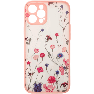 Silikónové puzdro na Apple iPhone 13 Design Floral ružové