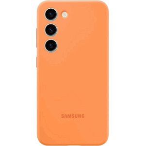 Silikónové puzdro Samsung na Samsung Galaxy S23 5G S911 EF-PS911TOE Silicone Cover oranžové