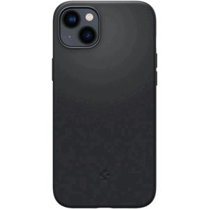 Odolné puzdro na Apple iPhone 14 Spigen Silicone Fit MagFit čierne