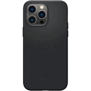 Odolné puzdro na Apple iPhone 14 Pro Max Spigen Silicone Fit Mag MagSafe čierne