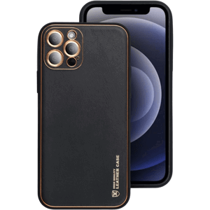 Plastové puzdro na Xiaomi Redmi Note 12 5G/Poco X5 5G Leather čierne