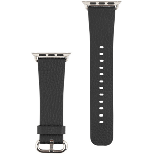 Náhradný remienok na Apple Watch 38/40/41mm COTECi Leather Strap Black