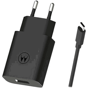 Rýchlonabíjačka Motorola TurboPower USB-A 20W + USB-A na USB-C kábel čierna