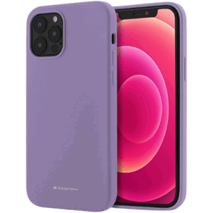 Silikónové puzdro na Apple iPhone 15 Pro Max Mercury Silicone fialové