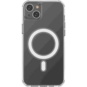 Silikónové puzdro na Apple iPhone 15 Plus Clear Magnetic MagSafe transparentné