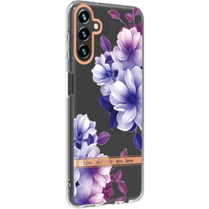 Silikónové puzdro na Samsung Galaxy A54 5G A546 Flower TPU fialové