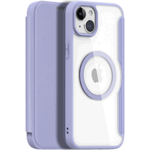 Diárové puzdro na Apple iPhone 15 Dux Ducis Skin X Pro MagSafe fialové