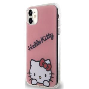 Plastové puzdro Hello Kitty na Apple iPhone 11 IML Daydreaming Logo ružové