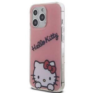 Plastové puzdro Hello Kitty na Apple iPhone 13 Pro IML Daydreaming Logo ružové