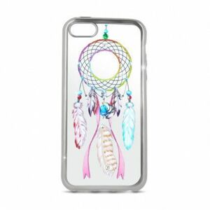 Silikonové puzdro Dreamcatcher pre Apple iPhone 6/6s strieborné