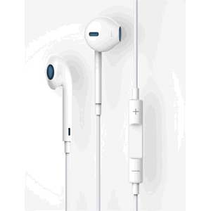 Slúchadlá Devia Smart Remote a mikrofónom biele