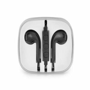 Stereo Handsfree Headphones New Box HR-ME25 na Apple iPhone, Jack 3.5mm čierne