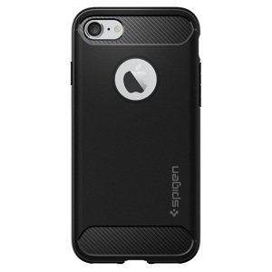 Silikónové puzdro Spigen Rugged Armor pre Apple iPhone 5/5s/se čierne