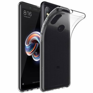 Silikónové puzdro Ultra Slim 0,5mm pre Xiaomi Redmi Note 5 transparentné