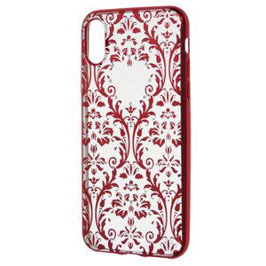 Silikónové puzdro Devia Baroque pre Apple iPhone X/ XS červené