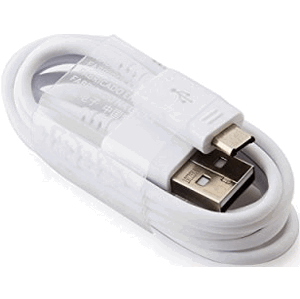 Kábel Samsung EP-DG925UWE, USB-A na microUSB, 1m, biely (Bulk)