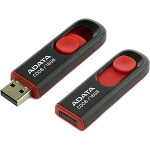USB kľúč ADATA C008 16 GB červeno-čierny