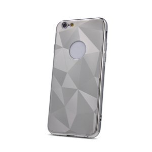 Silikónové puzdro Geometric Shine pre Huawei Y7 2019 strieborné