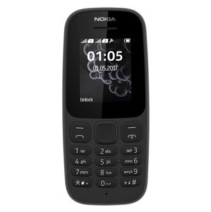 Nokia 105, Dual SIM, Black - SK distribúcia