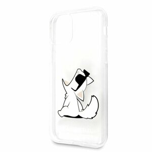 Plastové puzdro Karl Lagerfeld na Apple iPhone 11 Pro Max KLHCN65CFNRC Choupette Fun transparentné