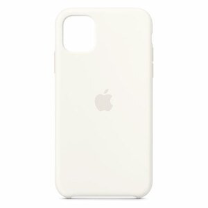 Silikónové puzdro Apple na Apple iPhone 11 MWVX2ZM/A Silicone Case White