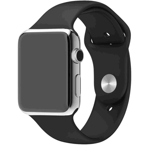 Tactical 456 Silikónový náramok pre iWatch 1/2/3 38mm Black (EU Blister)