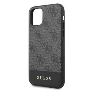 GUHCN58G4GLGR Guess 4G Stripe Zadní Kryt pro iPhone 11 Pro Grey (EU Blister)