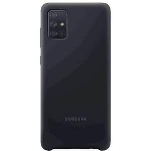 Samsung silikónové púzdro  EF-PA715TB pre Galaxy A71, čierne
