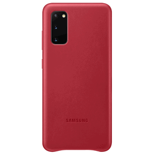 Kožené puzdro Samsung na Samsung Galaxy S20 G980 EF-VG980LR Leather Cover červené