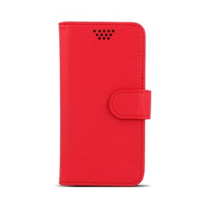 Diárové puzdro Smart Universal Rotating case 4,5-5" červené