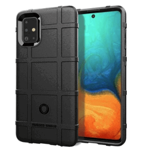 Silikónové puzdro Rugged Shield pre Samsung Galaxy A51 čierne