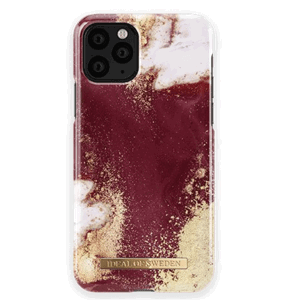 Plastové puzdro iDeal of Sweden na Apple iPhone 11 Pro Golden Burgundy Marble