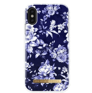 Plastové puzdro iDeal of Sweden na Apple iPhone X/XS Sailor blue bloom