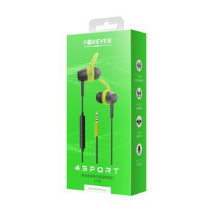 Slúchadlá Wired earphones Forever 4Sport SP-100 zelené