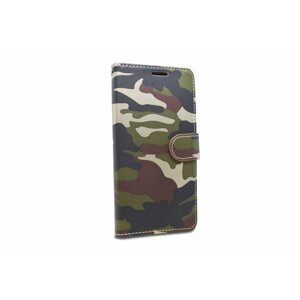 Diárové puzdro na Samsung Galaxy A21s A215 Camouflage zelené