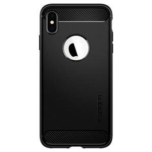 Odolné puzdro na Apple iPhone Xs Max Spigen Rugged Armor čierne