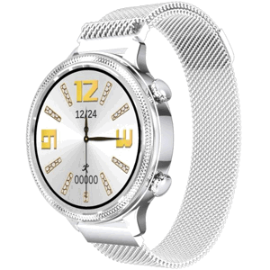 Smart hodinky CARNEO Gear+ Deluxe strieborné