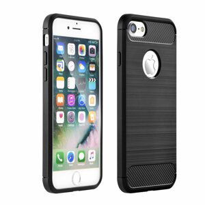 Silikónové puzdro na iPhone 12 Pro Max Forcell Carbon čierne