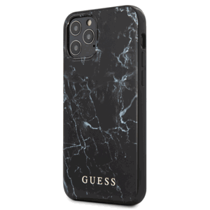 Puzdro Guess GUHCP12LPCUMABK na Apple iPhone 12 Pro Max PC/TPU Marble čierne