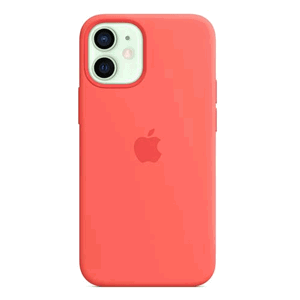 Silikónové puzdro Apple na Apple iPhone 12/12 Pro MHL03ZM/A Silicone Case with MagSafe Pink Citrus
