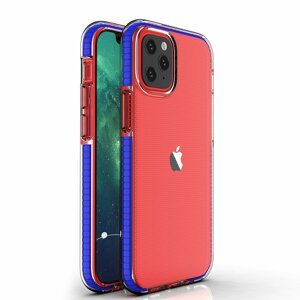 Silikónové puzdro na Apple iPhone 12/12 Pro Spring TPU transparentno-modrý