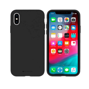 Silikónové puzdro na Apple iPhone XR Mercury Silicone čierne