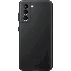 Kožené puzdro Samsung na Samsung Galaxy S21 5G G991 EF-VG991LBE Soft Leather čierne