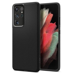 Silikónové puzdro na Samsung Galaxy S21 Ultra 5G SPIGEN Liquid Air čierne