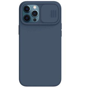 Silikónové puzdro na Apple iPhone 12 Pro Max Nillkin CamShield Silky modré