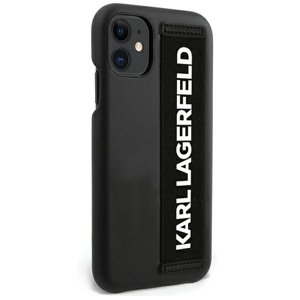 Puzdro Karl Lagerfeld KLHCP12SSTKLBK na Apple iPhone 12 mini Ikonik Hand Strap čierne