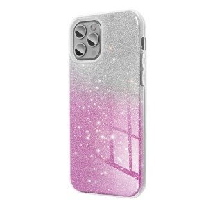 Silikónové puzdro na Samsung Galaxy A02s Forcell Shinig strieborno ružové