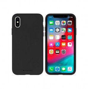 Silikónové puzdro na Apple iPhone X/XS Mercury Silicone čierne