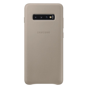 Kožené puzdro na Samsung Galaxy S10 Plus EF-VG975LJEGWW sivo-hnedé