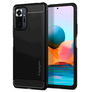 Odolné puzdro na Xiaomi Redmi Note 10 Pro Spigen Rugged Armor čierne